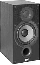 ELAC Debut 2.0 B6.2 Bookshelf Speakers, Black (Pair) - 1” Cloth Dome Tweeter & 6.5” Aramid Fiber Woofer - 2-Way Bass Reflex - Up to 35,000 Hz Response