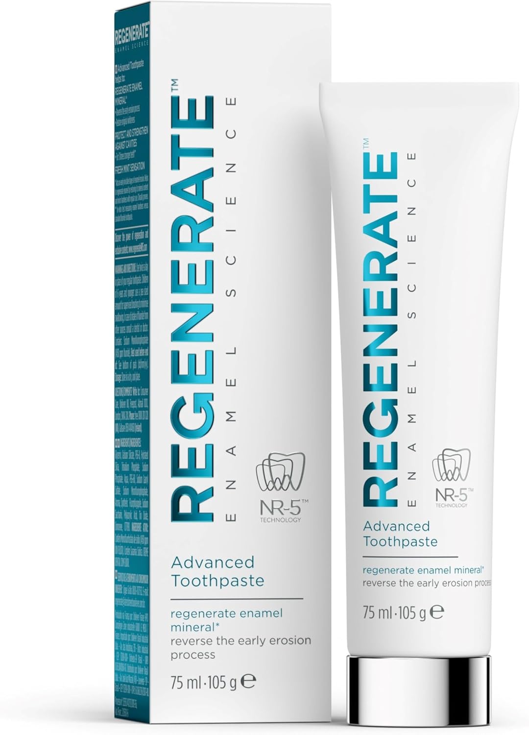 Regenerate Advanced Toothpaste to repair tooth enamel for strong, healthy teeth 75ml