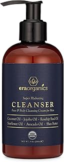 Era Organics USDA Organic Men's Face Wash - Nourishing and Hydrating Facial Cleanser and Organic Body Wash for Smoother Skin