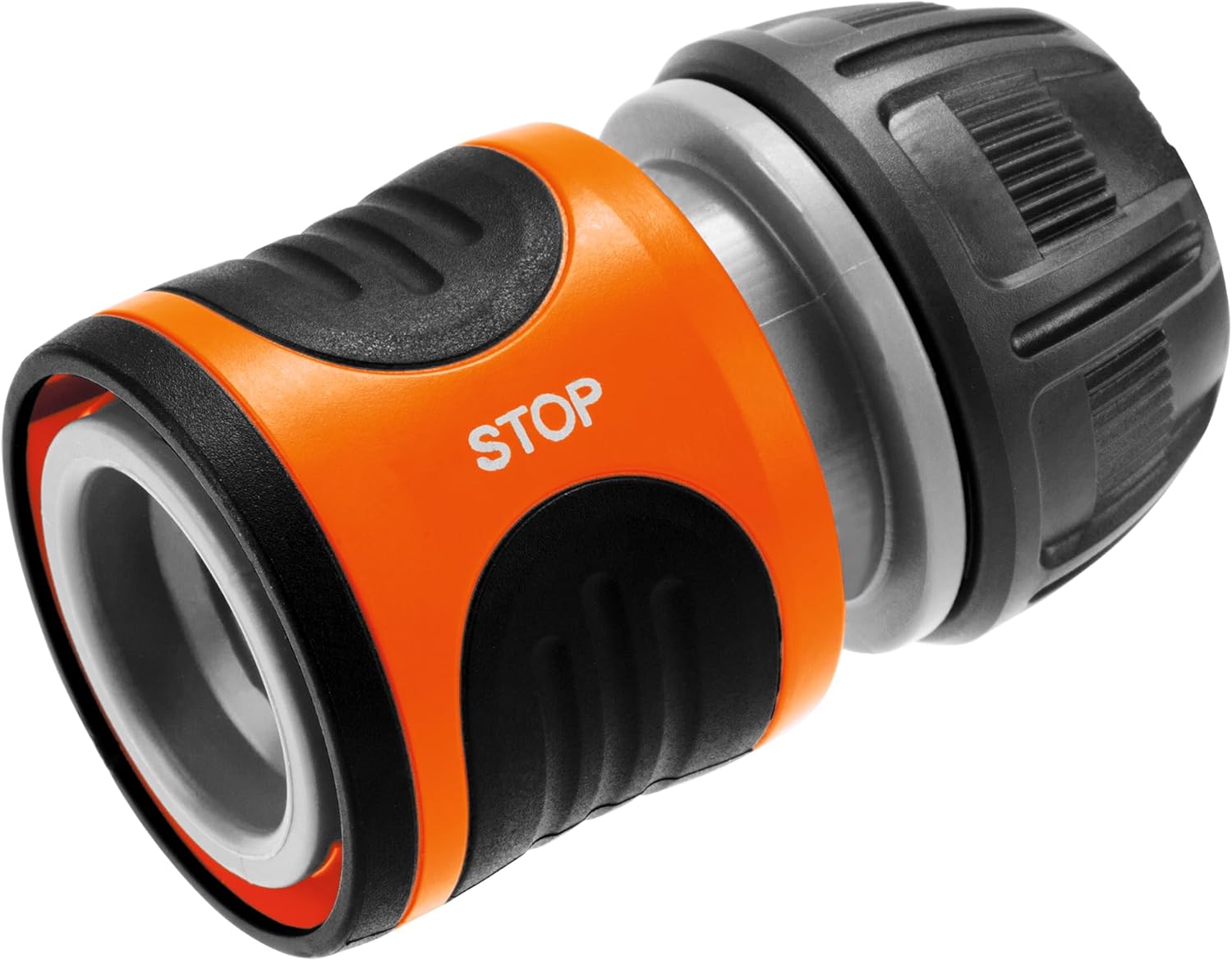 Gardena Water Stop 13 mm (1/2 inch) and 15 mm (5/8 inch): Connector with Water Stop, Power Grip, Great Hose-gripping Power, Simple Replacement (18213-20)