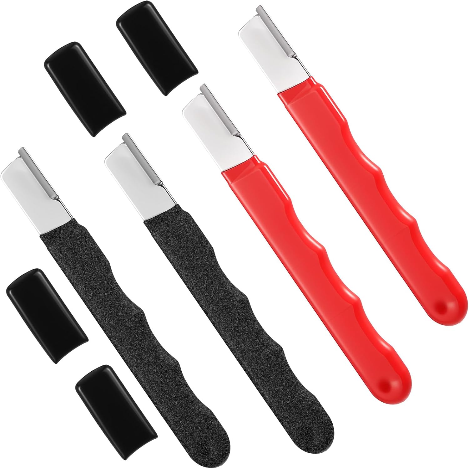 4 Pack Garden Tool Sharpener, Carbide Knife Sharpeners Mini Portable Quick Edge Sharpening for Hedge Shears, Sickle, Scissors, Mini Sharpener