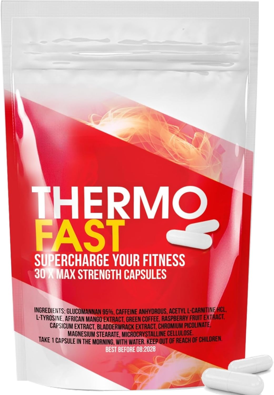 Thermo Fast Extreme Fat Burners - Fat Loss Max Strength Capsules for Women and Men - Lose Belly Weight Fast Raspberry Ketones, Cayenne Pepper, Chromium