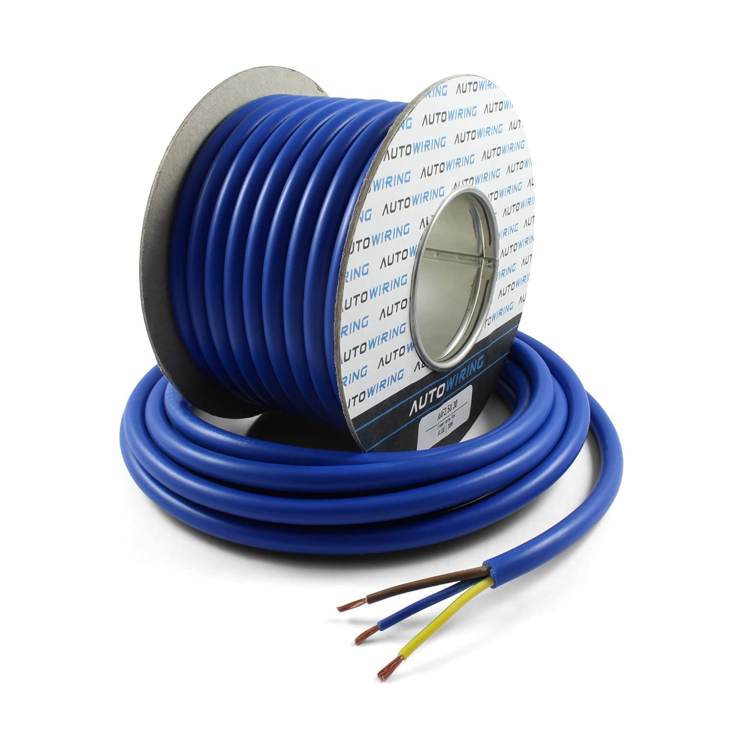 Arctic Grade Blue Flex 3183A 2.5mm2 3 Core Outdoors Heavy Duty 25AMP 240V Mains PVC Cable Wire (10 Metre)