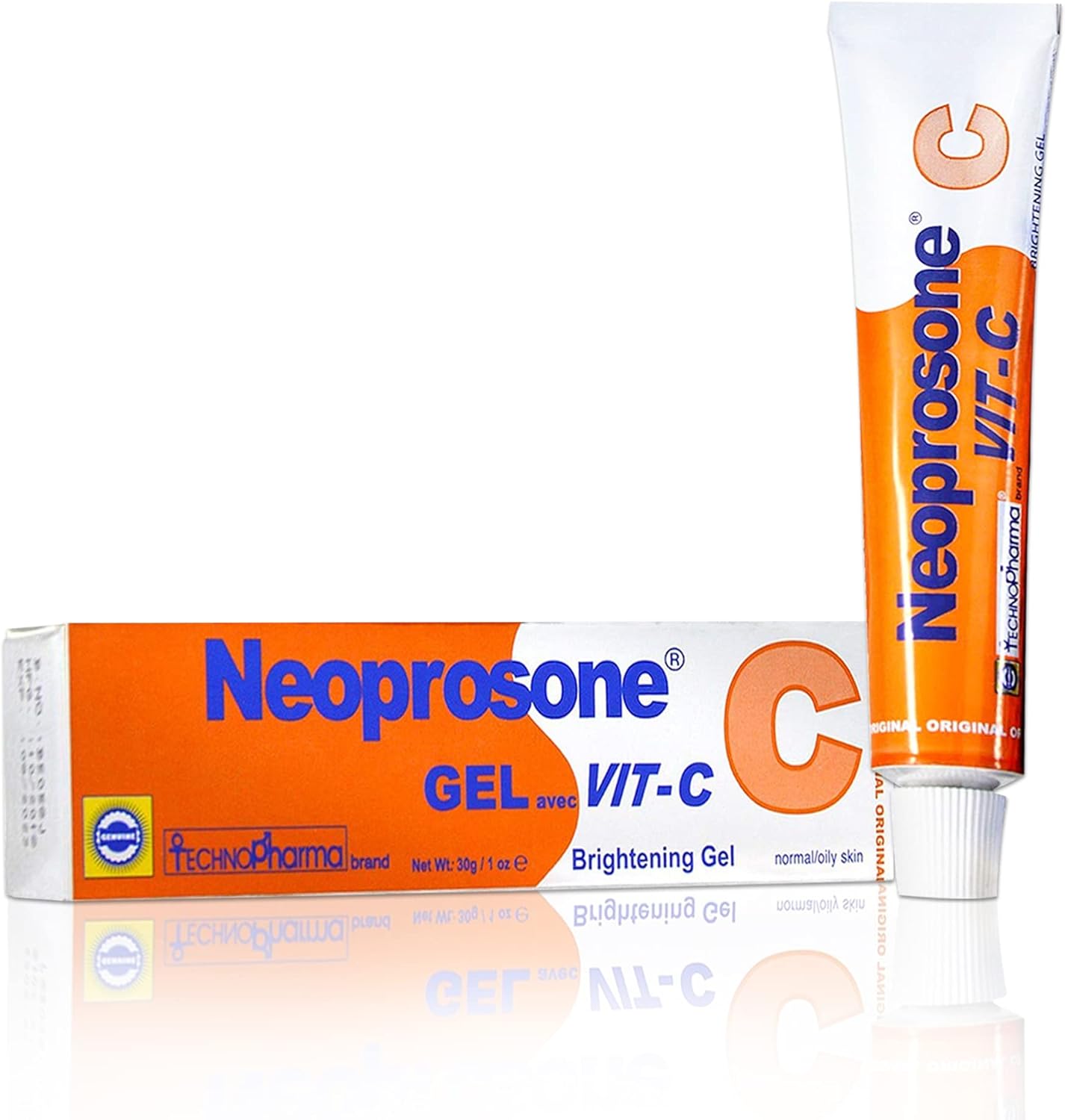 Neoprosone Skin Brightening Gel Cream | 1 Fl oz / 30 ml | For Intimate Parts, Private Areas, Body, Knees, Underarm, Elbows | with Vitamin C and Alpha Arbutin