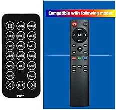 Replacement Soundbar Remote Control supports for Norcent Bestisan BYL MEGACRA Pillar Speaker System Home Theater System MB-2521 MB-3220 MB-3221NS KB2020 Series 25 32 inch Sound Bar SR04 SG02 SG06 SE02