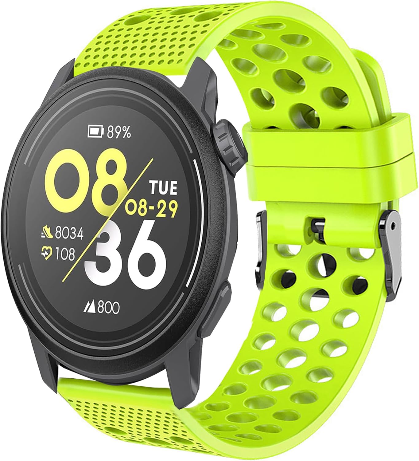 Silicone Replacement Wristbands - 20mm, 22mm Sport Strap With Metal Buckle Compatible With COROS PACE 3, APEX Pro, APEX 2