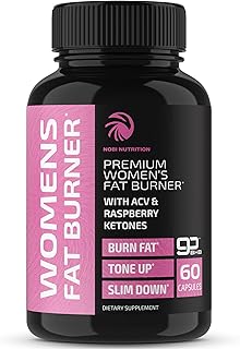 Fat Burners For Women | Weight Loss Pills for Women Belly Fat | Raspberry Ketones | Appetite Suppressant, Metabolism Booster & Bloating Relief | Diet Pills, Weight Loss Supplements | 60 Capsules