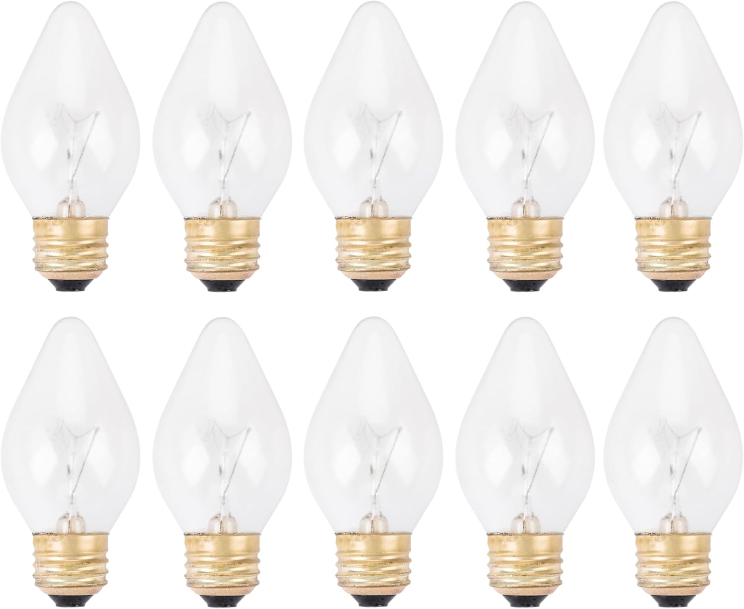 OCS Parts Hatco 02.30.043.00 Specialty Light Bulbs for Commercial Heat Warmers | 10-Pack | 60W E25 Torpedo Shape PFTE Coated High Temp Shatter Resistant Specialty Consumer Lamps