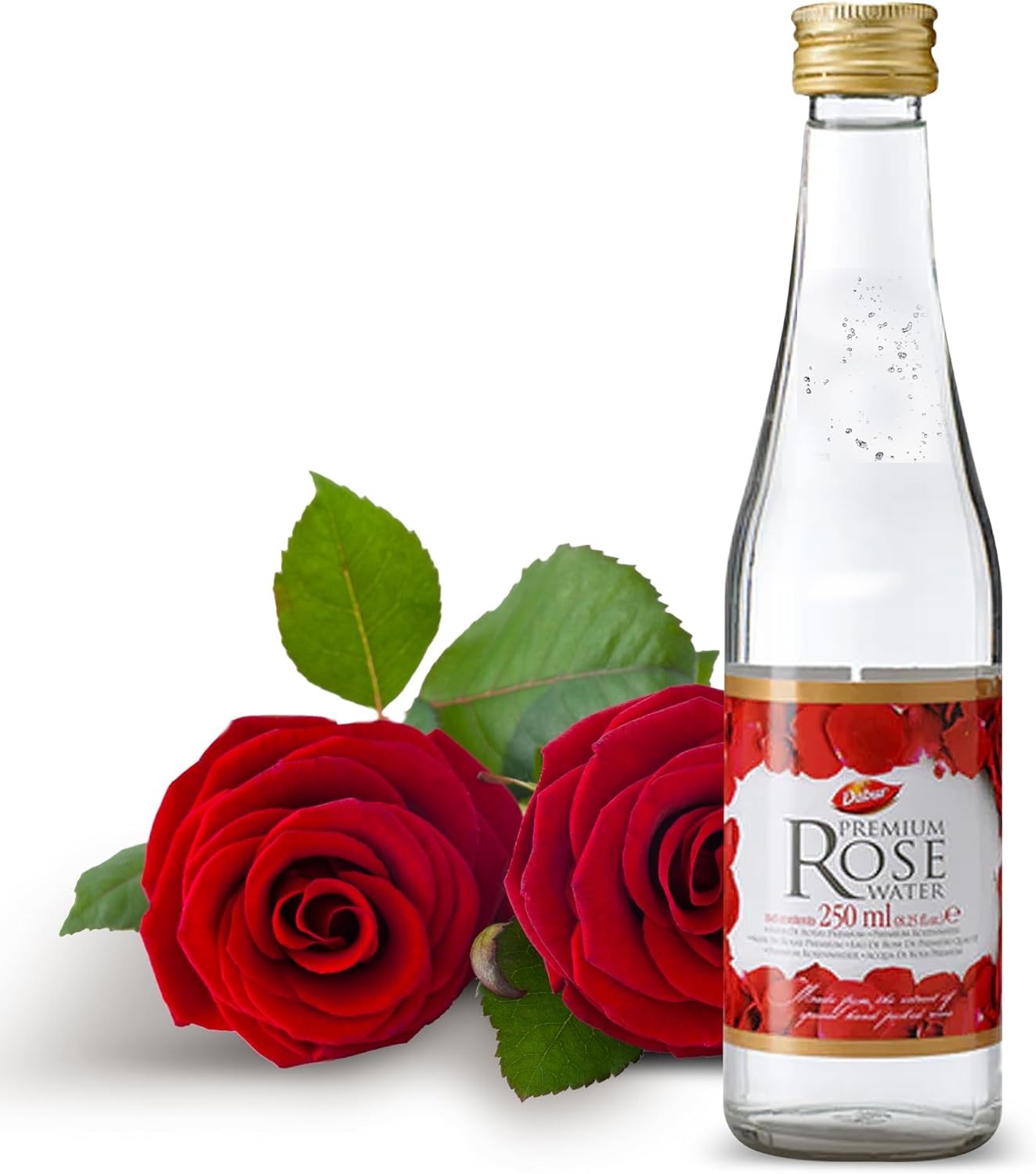 Dabur Rose Water - Rose Water for Skin, Face, Hair, & for Cooking – Nourishing Hydration, Enhances Culinary Creations – Rosewater for Glowing Skin, for Skincare and Beauty Rituals – 250ML