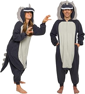 Funziez! Adult Onesie Halloween Costume - Animal and Sea Creature - Plush One Piece Cosplay Suit for Adults, Men and Women