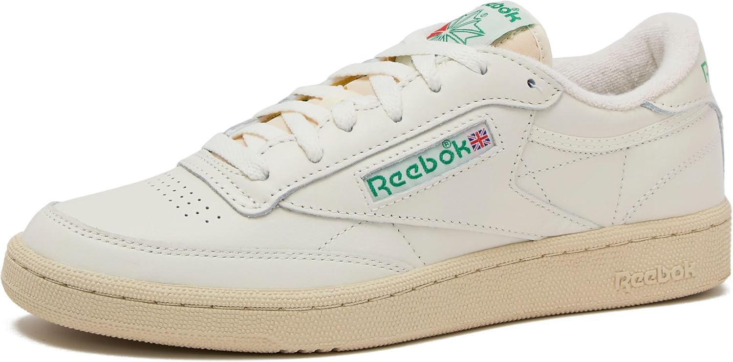 Reebok Club C 85 Vintage Tennis Sneakers for Men, Casual White Mens Shoes, Size 7 to 15