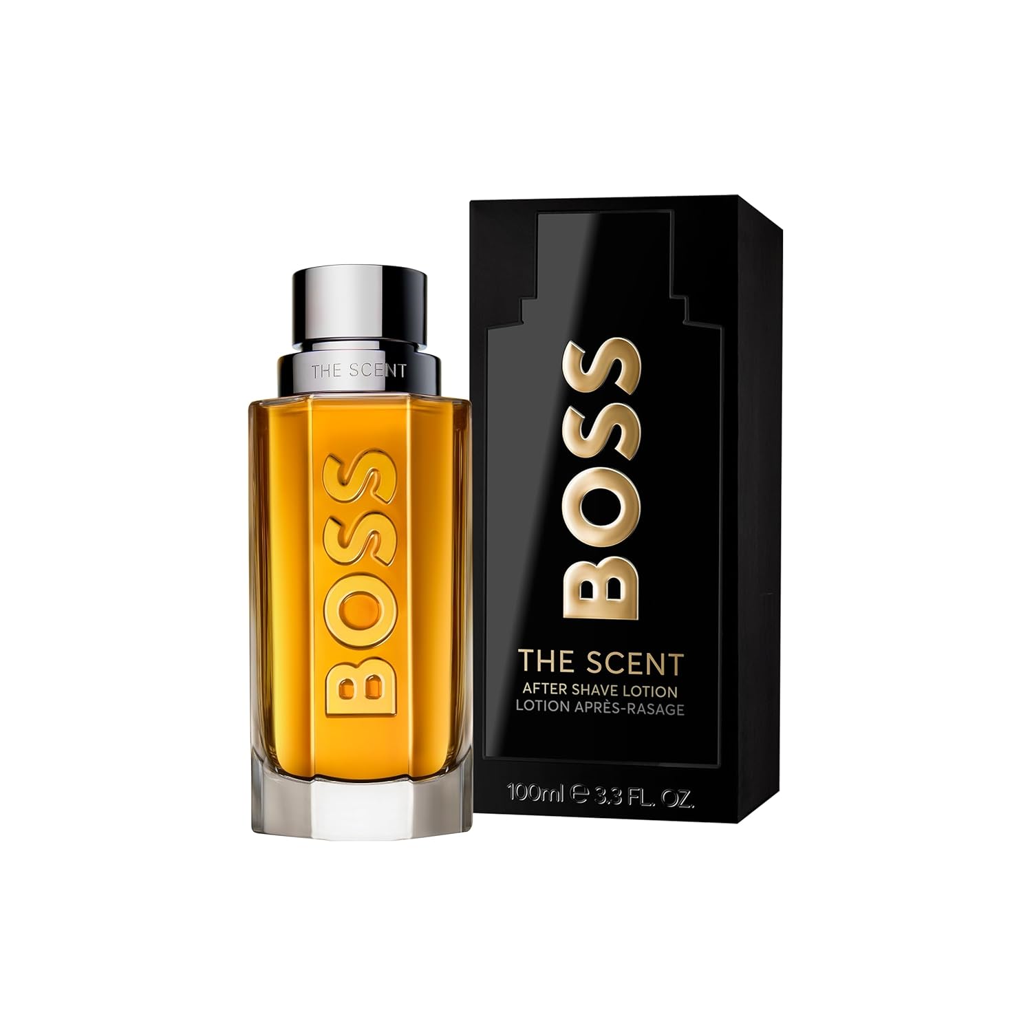 Hugo Boss The Scent Aftershave – With Notes of Ginger, Manika Fruit & Leather Accords – 3.3 Fl Oz.