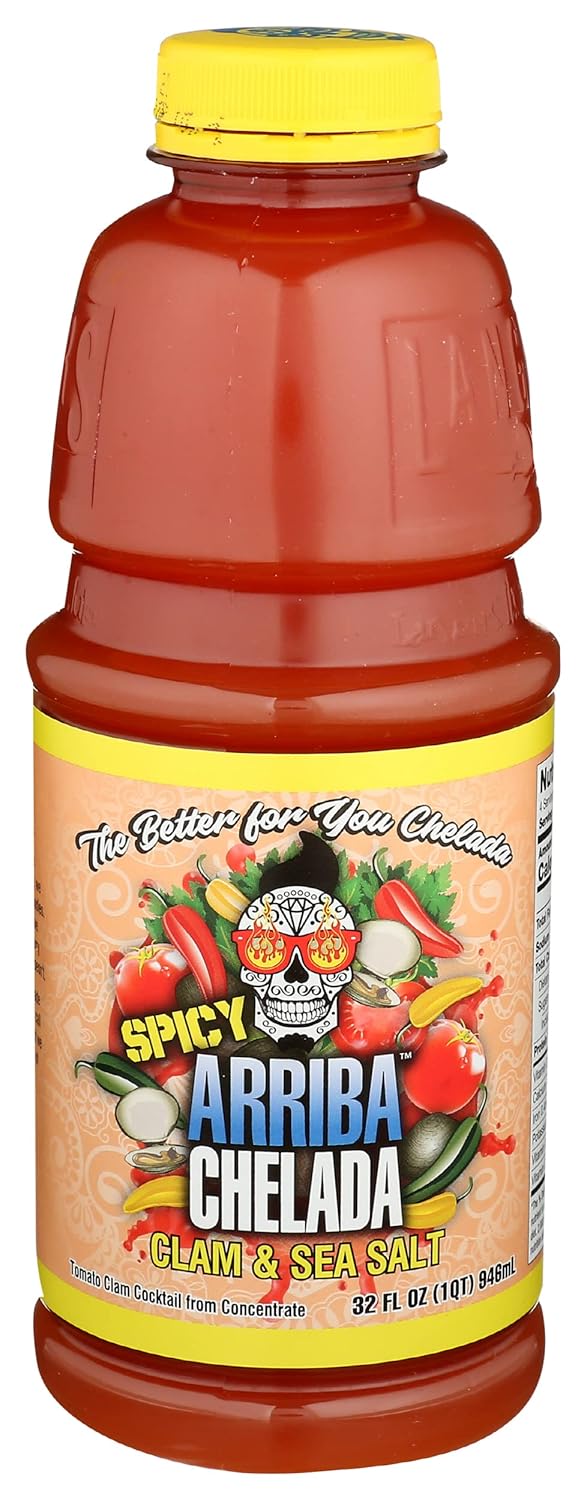 Arriba Chelada Spicy Clam And Sea Salt Tomato Beverage, 32 FZ