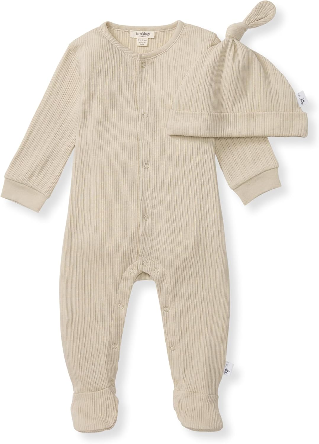 Burt's Bees Baby Girl's Stripe Sleeper