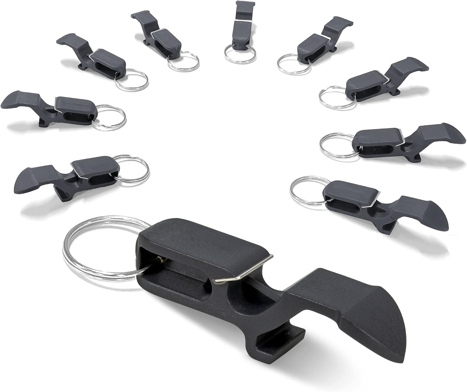 GoPong Ultimate Beer Shotgun Opener - Keychain Tool 10 Pack - Great for Party Favors, Tailgating and More - Choose Your Color