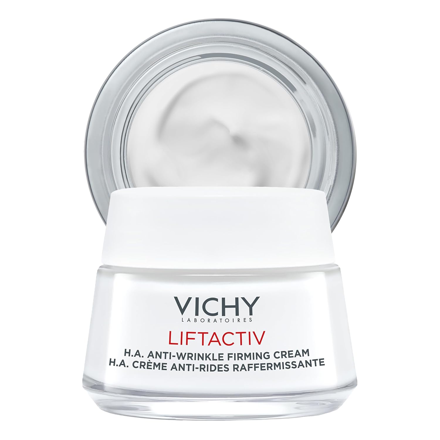 Vichy LiftActiv H.A. Anti-Wrinkle Firming Cream, Anti Aging Face Cream With Vitamin C & Hyaluronic Acid, Smoothing & Firming For Wrinkles, Visibly Plumps Skin & Improves Radiance