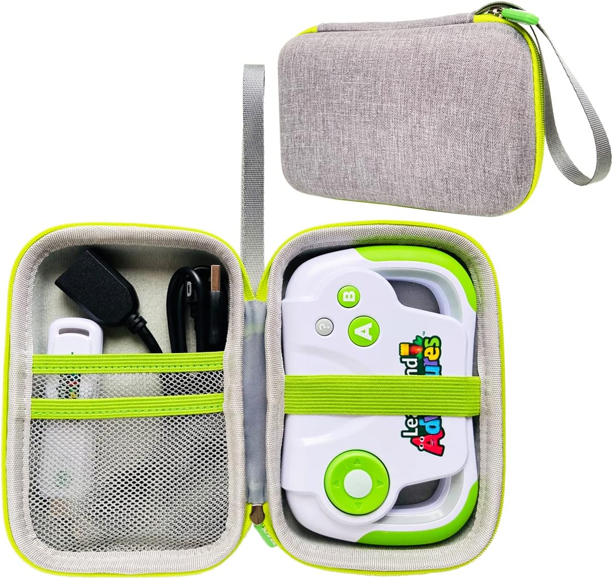 JCHPINE Hard Carrying Case for Leapfrog LeapLand Adventures Learning Video Game, Protective Storage Holder for HDMI Game Stick, USB Power Cable Accessories (Case Only)