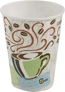 Dixie 5338CD PerfecTouch Hot Cups, Paper, 8oz, Coffee Haze (Case of 1000)