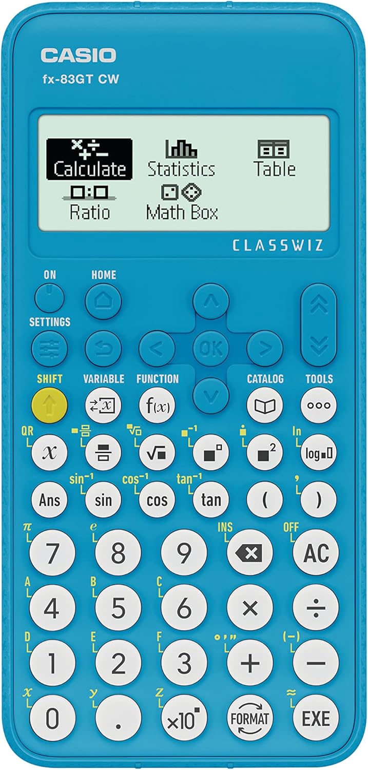Casio fx-83GTCW Blue Scientific Calculator