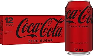 Coke Zero Sugar Cola Soda, 12 oz, 12 Pack (Package May Vary),Rich brown