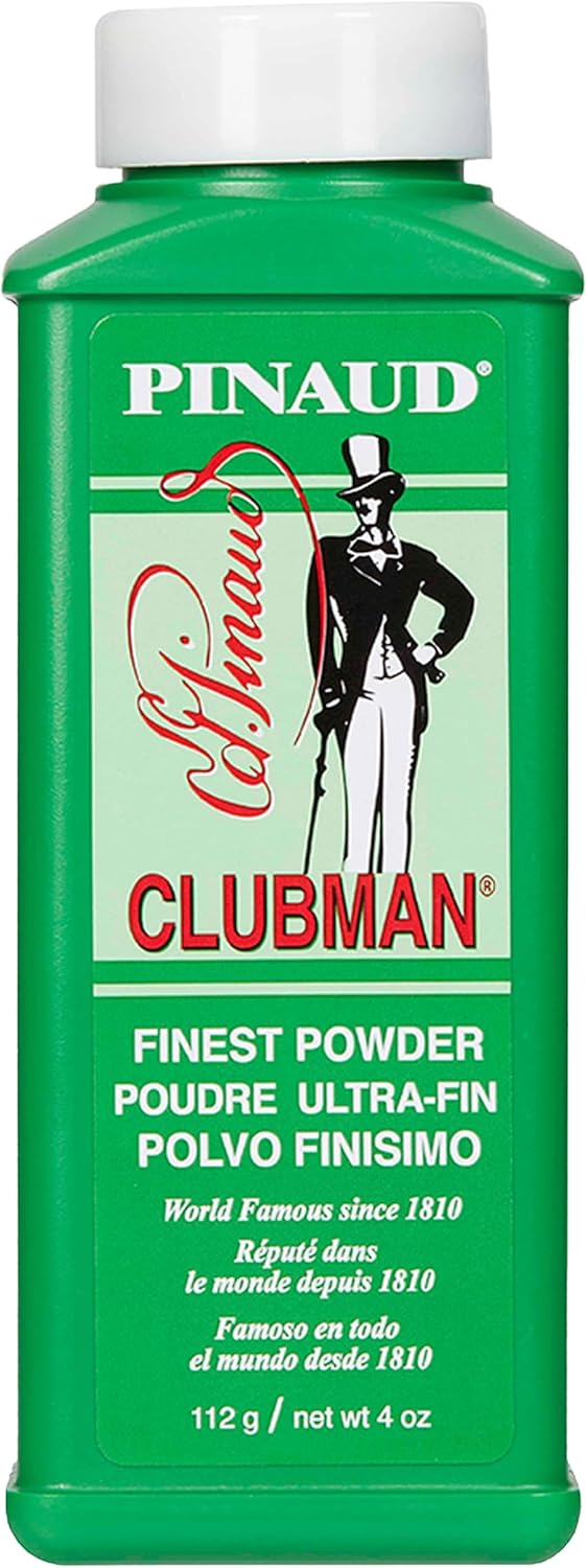 Clubman Pinaud Finest Powder, White, Skin Soothing, 4 oz