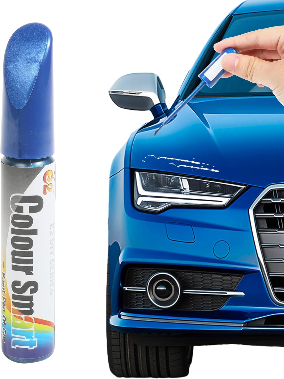 Bylikeho Car Scratch Repair Pen - Deep Scratch Remover, Touch-up Paint Fill Pen, Blue