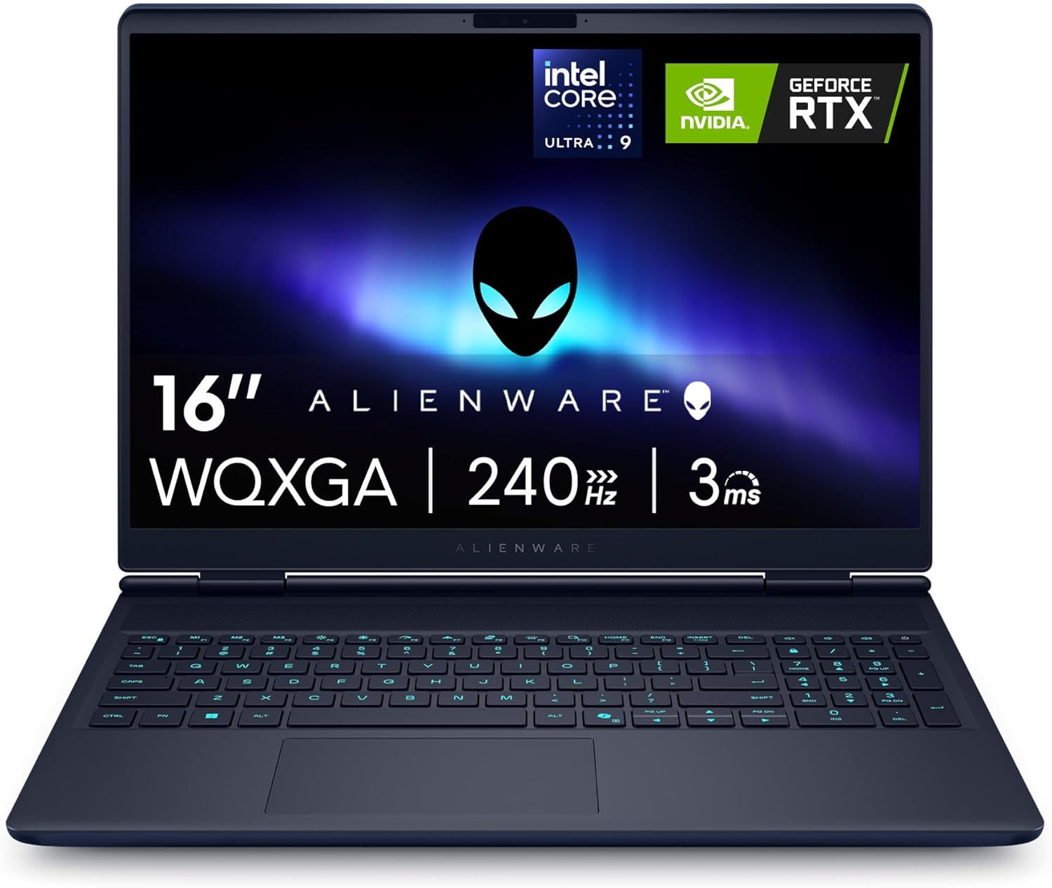 Alienware 16x Aurora Gaming Laptop AC16251 16" WQXGA 240Hz G-Sync Display, Intel Core Ultra 9 275HX Series 2, NVIDIA GeForce RTX 5070, 32GB RAM, 1TB SSD, Windows 11 Home, AlienFx RGB UK Keyboard