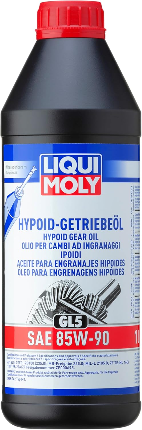 LIQUI MOLY Hypoid Gear Oil (GL5) SAE 85W-90 | 1 L | Gear oil | Hydraulic oil | SKU: 1035