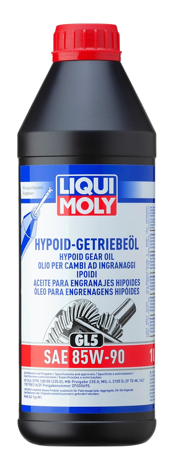 LIQUI MOLY Hypoid Gear Oil (GL5) SAE 85W-90 | 1 L | Gear oil | Hydraulic oil | SKU: 1035