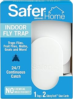 Safer Home SH502 Indoor Plug-In Fly Trap for Flies, Fruit Flies, Moths, Gnats, and Other Flying Insects – 400 Sq Ft of Protection