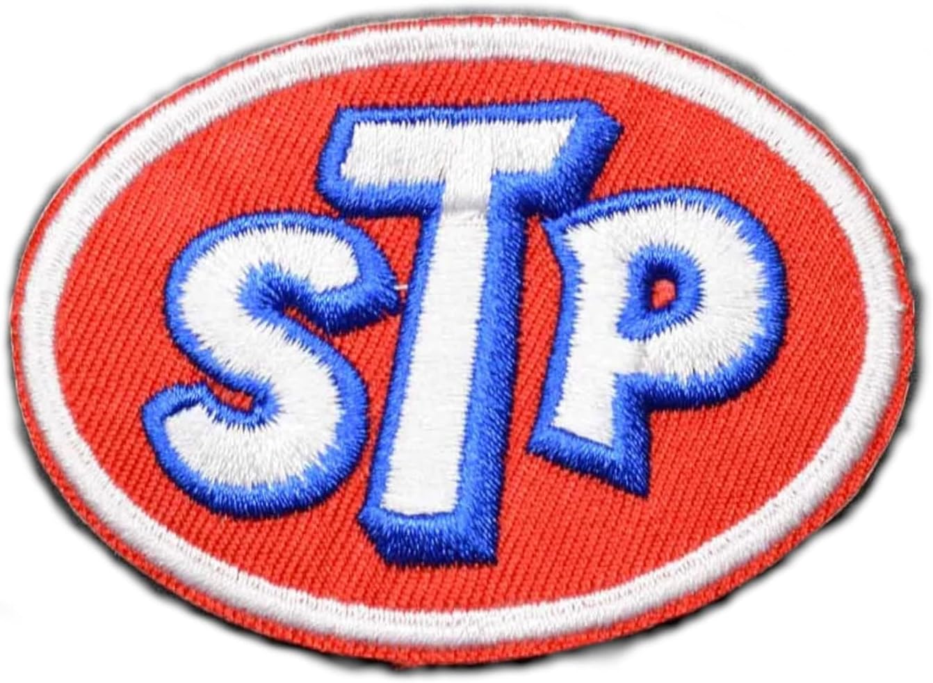 STP Racing Logo Scientifically Treated Petroleum Science Technology Performance Mechanic Car Classic 2.8" Iron On Patch for Clothing