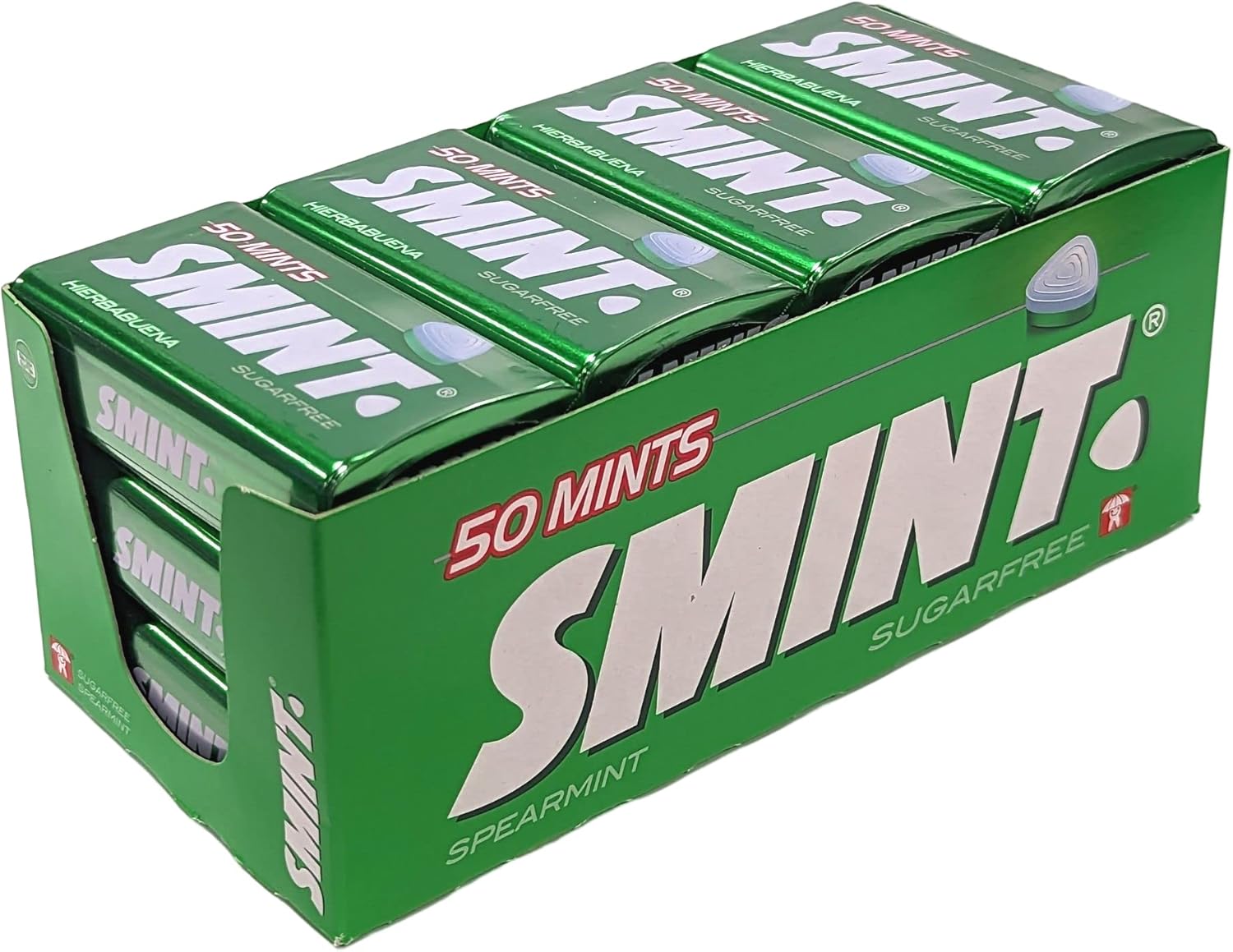 Smint Mints Spearmint, 12 Pack (12 x 35 g) - Packaging May Vary