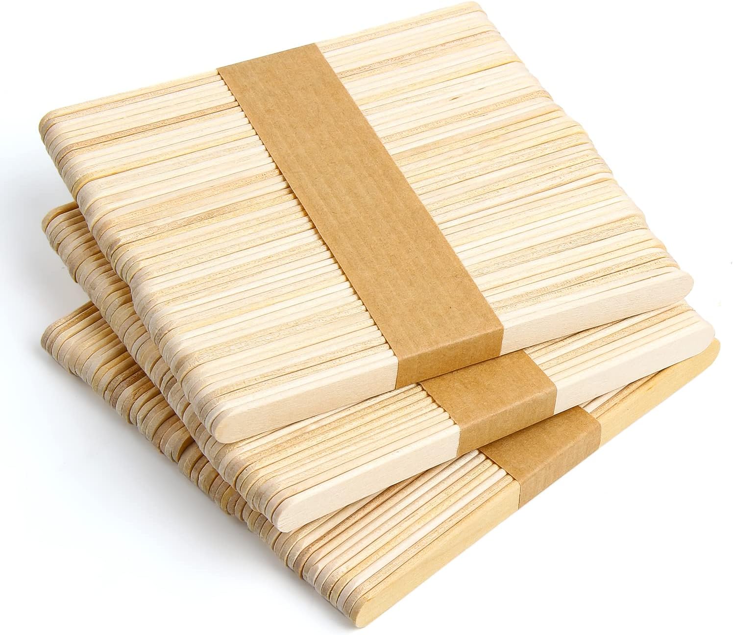 Lollipop Sticks,150PCS Lolly Sticks for Craft Wooden Popsicle Sticks Thick Craft Sticks Ice Cream Sticks