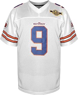 Phoneutrix Bobby Boucher #9 The Waterboy Adam Sandler Movie Mud Dogs Bourbon Bowl Football Jersey