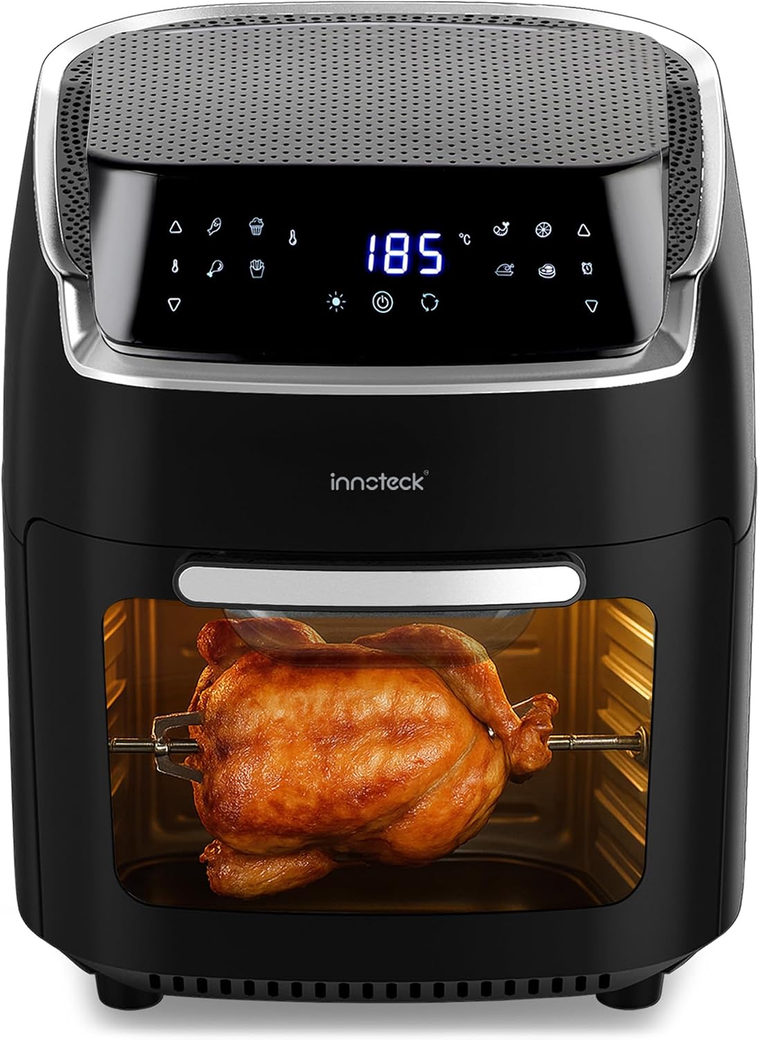 Innoteck 12L Air Fryer Oven, 6-in-1 Digital Air Fryer with Rotisserie,1800W