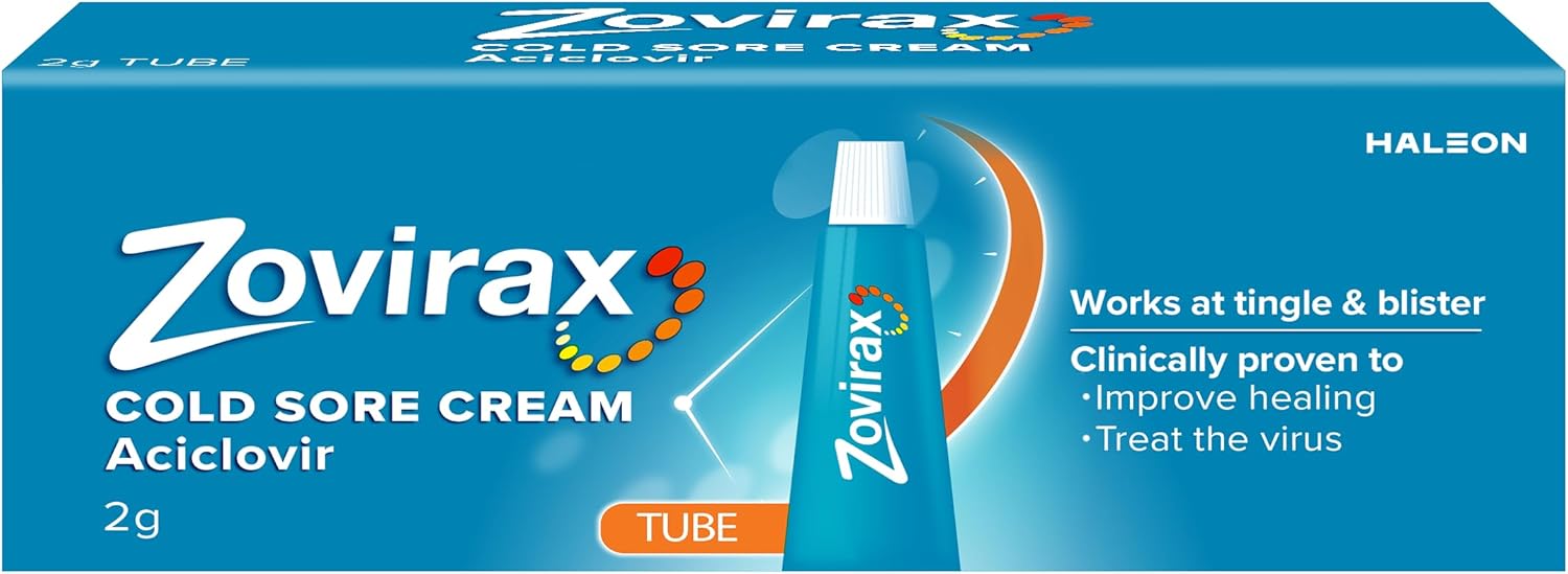 Zovirax Cold Sore Treatment Cream, Tube 2 g