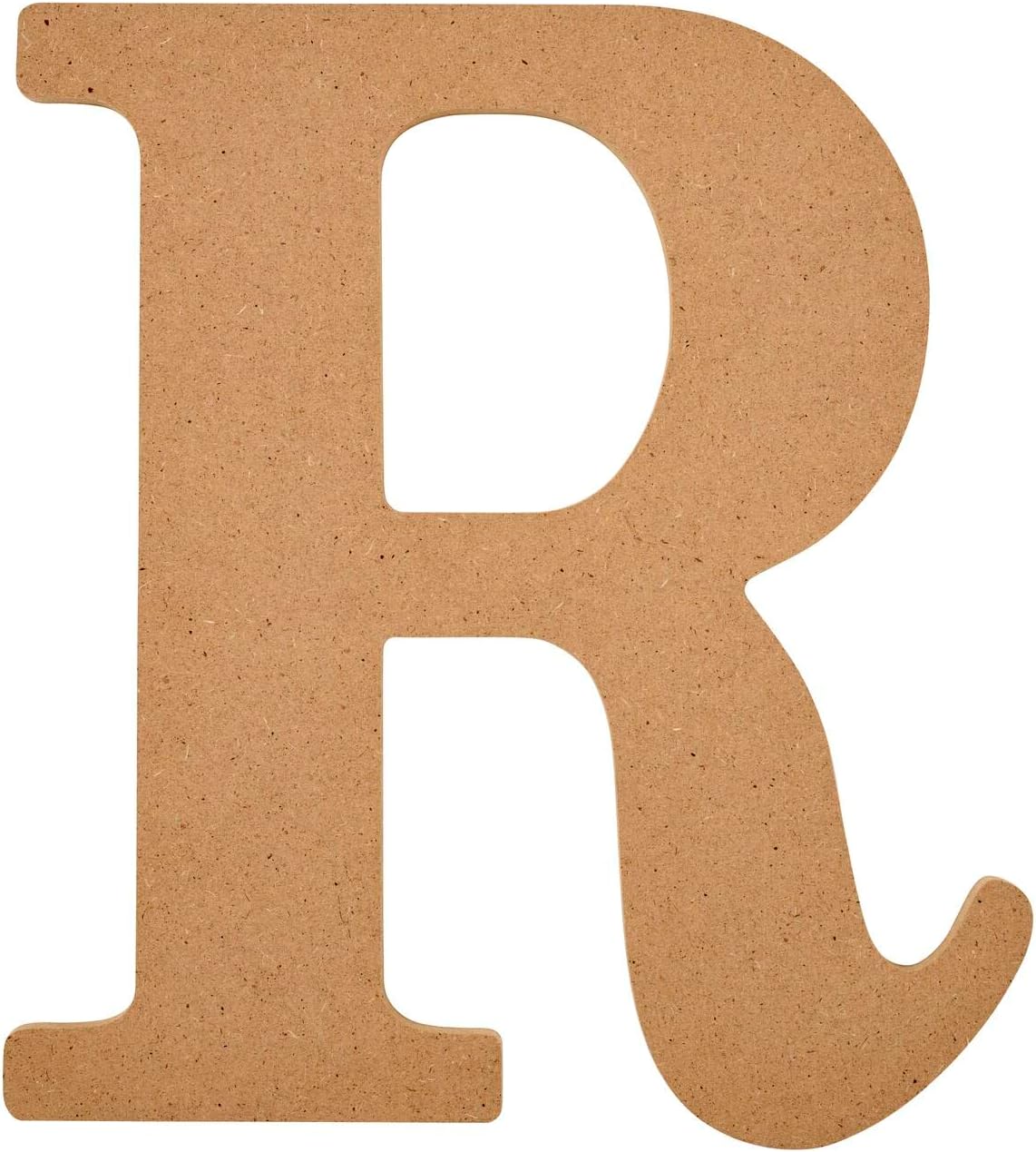 Plaid Wood Unfinished Letter, 8" Wooden Surface Perfect for DIY Arts and Crafts Projects, 63597, 8 inch
