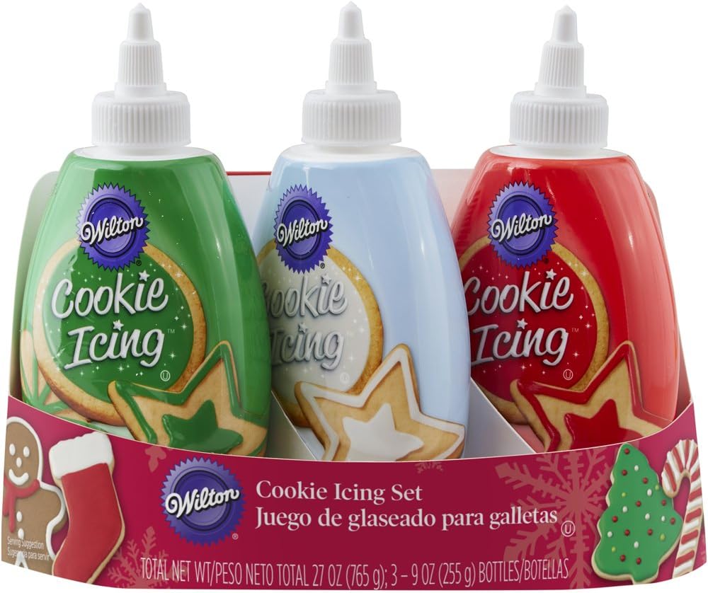 Wilton Christmas Cookie Icing Set, 3-Pack
