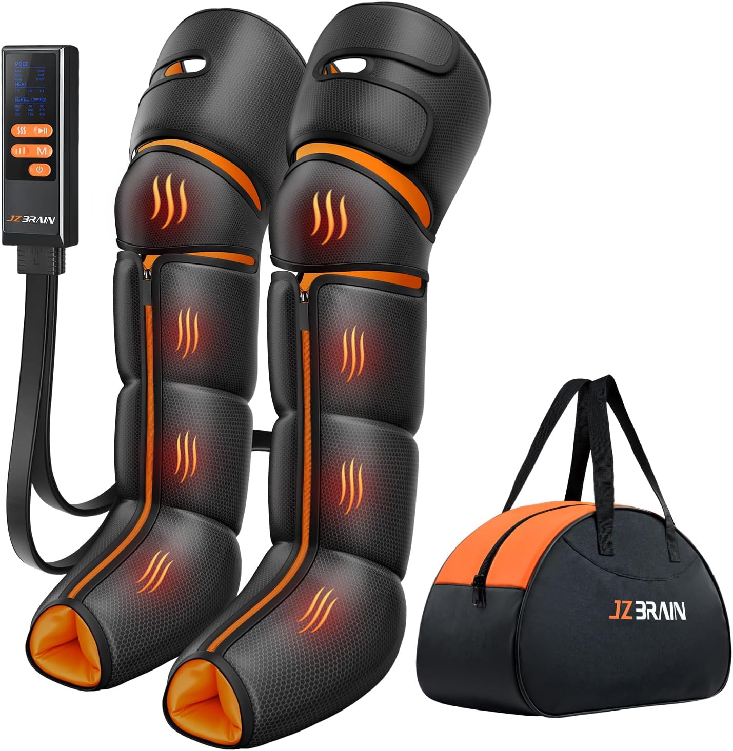 Leg Massager with Heat and Compression : Recovery Boots with 6 Modes, 9 Intensity and Adjustable Heat – Sequential Compression Device for Circulation and Pain Relief,Gifts for Him Her