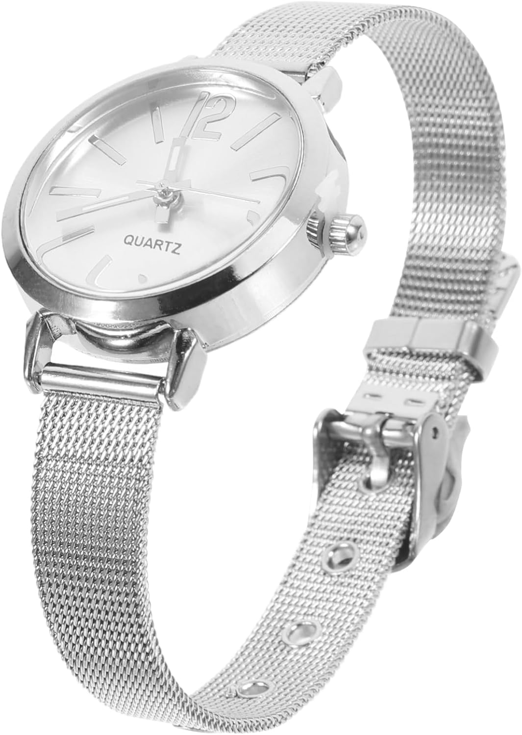 Beavorty Women Bracelet Watch Ultra Thin Mesh Band Ladies Quartz Wristwatches with Stainless Steel Mesh Strap (Gold)