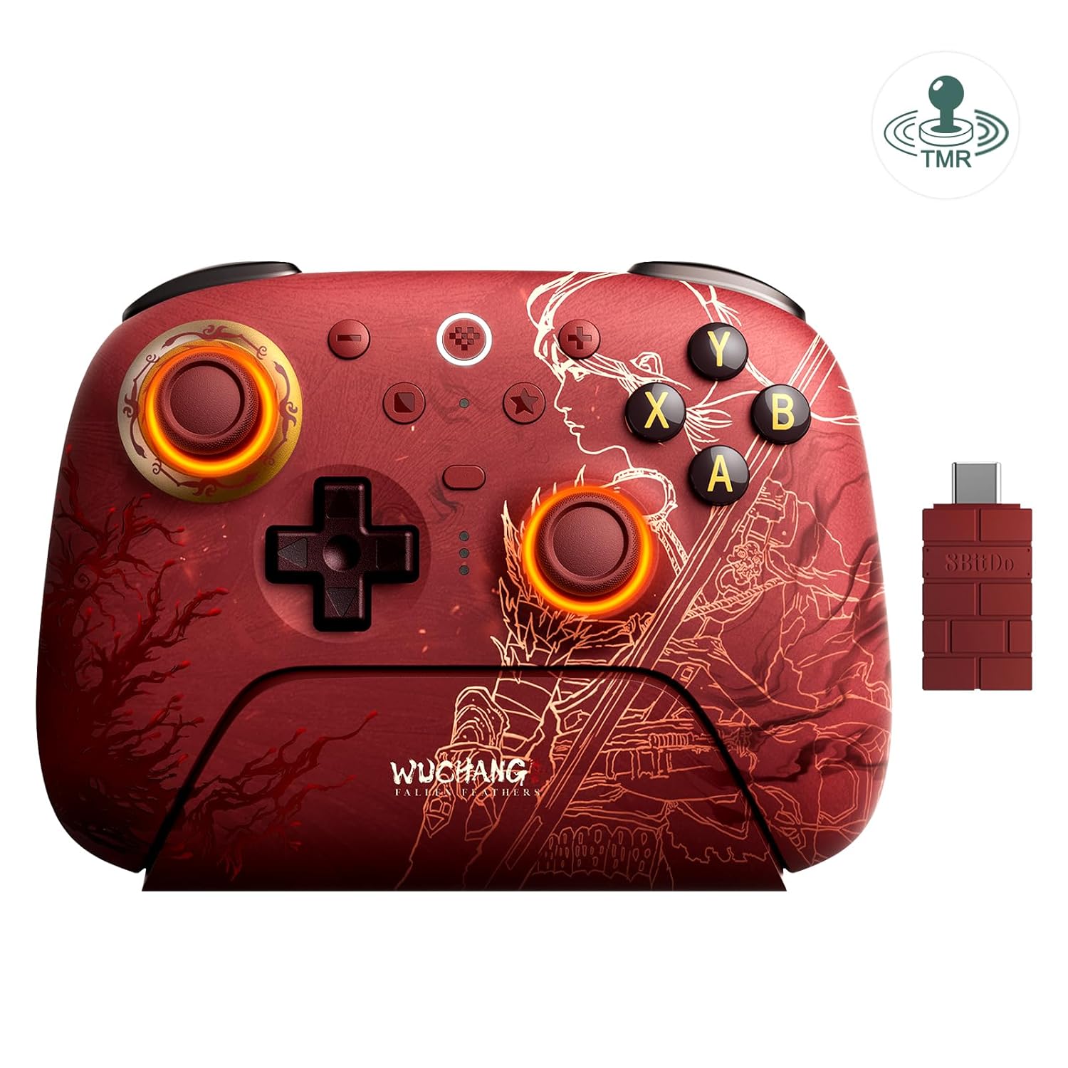 8BitDo Ultimate 2 Wireless Controller for Windows,Android,Steam Deck, TMR Joysticks,1000Hz Polling Rate,Tactile/Hall Triggers,Motion Control,Programmable L4/R4 Bumpers,2 Back Paddle Buttons - WUCHANG