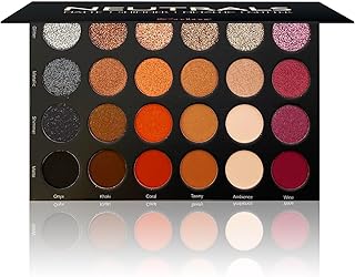Ccolor Cosmeticss - Neutrals, 24-Color eyeshadow Palette Matte/Shimmer/Metallic.Glitter Finish, Highly Pigmented Eye shadow Makeup, Long- Wearing Eye Palette, Eye Makeup Kit with Easy-to-Blend Shades