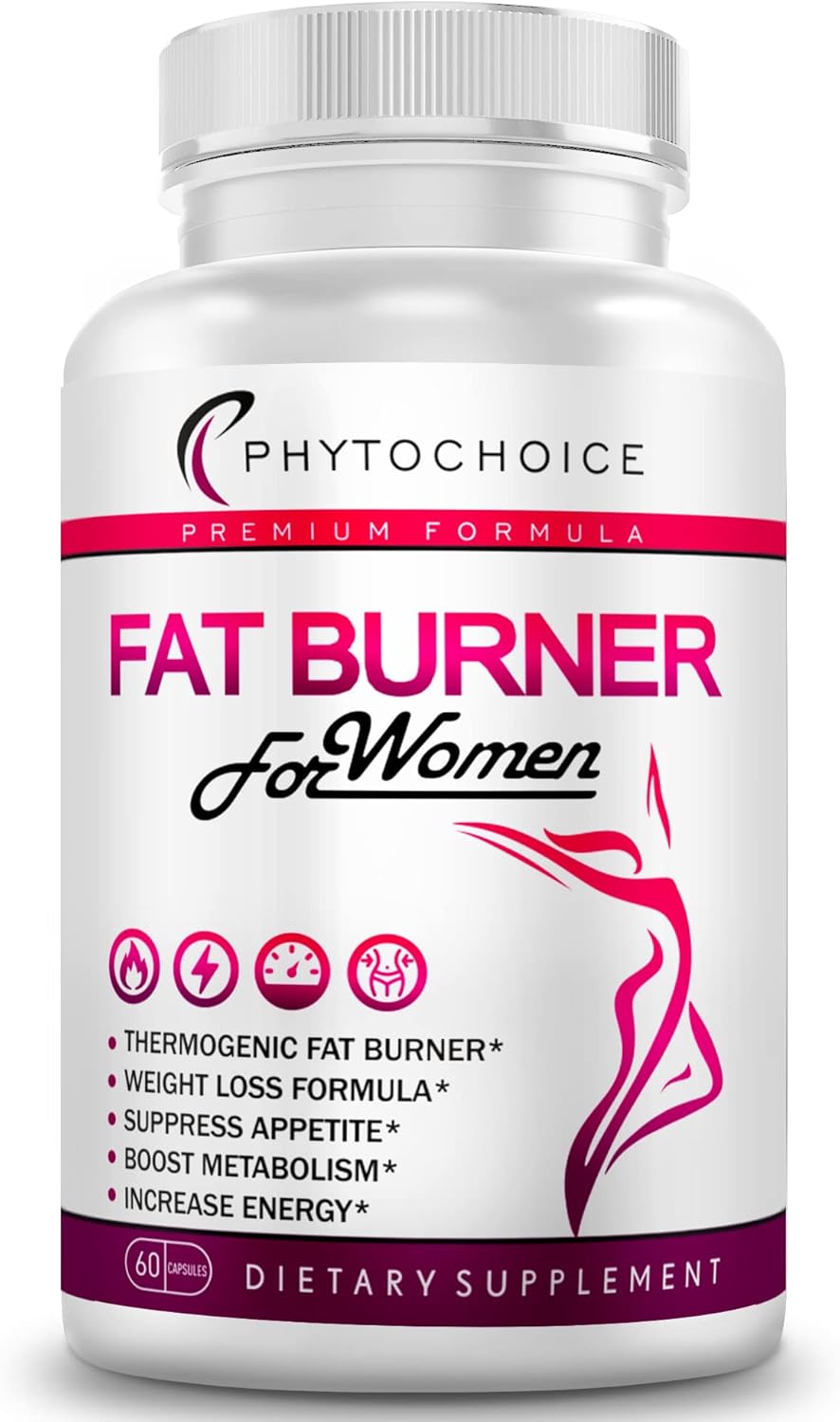 Fat Burner for Women with Raspberry Ketones, Green Tea & African Mango – Best Diet Pills that Work Fast for Women, All-Natural Weight Loss Supplements Supports Metabolism & Belly Fat Burn, 60 Capsules