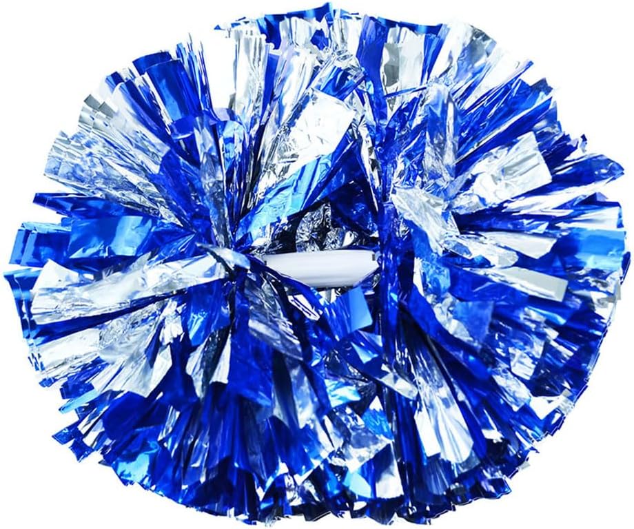 Hooshing 2PCS/6PCS Cheerleading Pom Poms with Baton Handle for Team Spirit Sports Dance Cheering Kids Adults