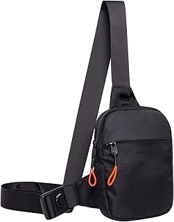 MJNUONE Mini Sling Chest Bag Waterproof Small Crossbody Bag Multi-purpose Lightweight Sling Bag for Men and Women