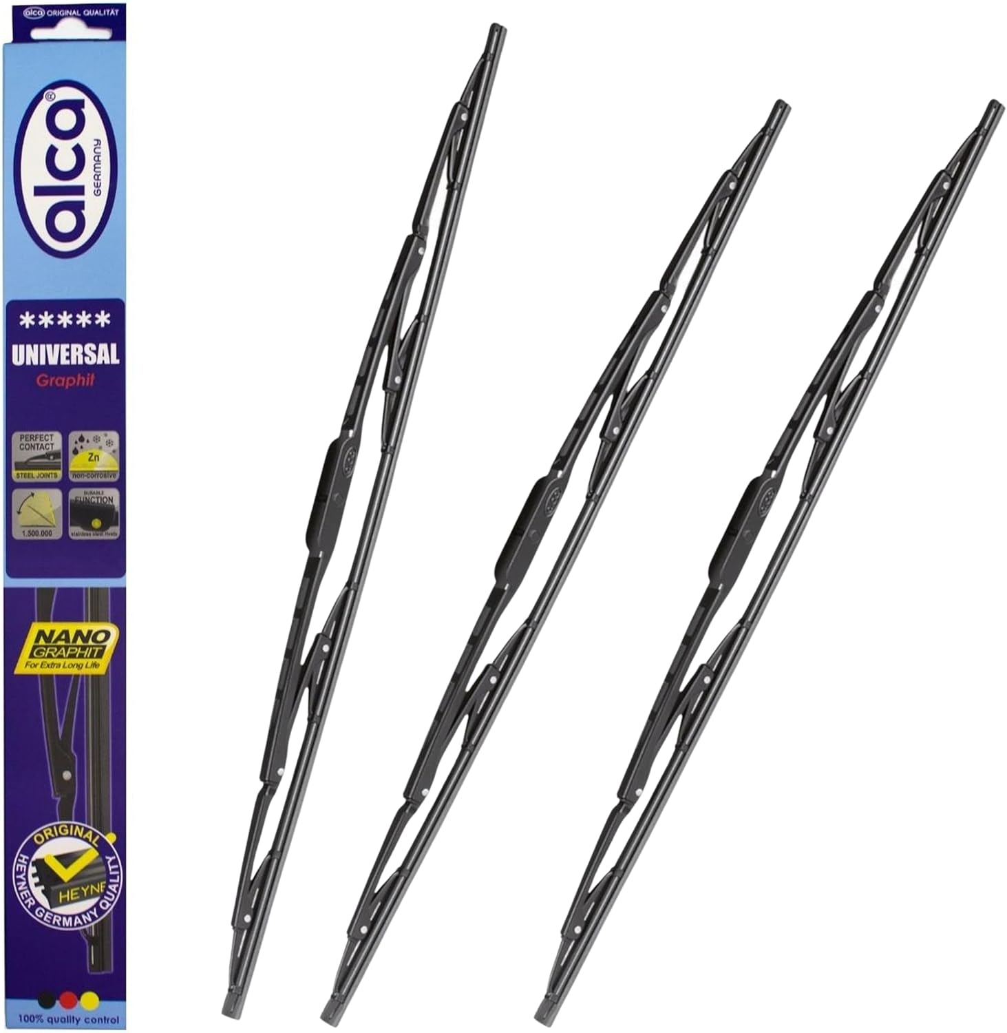 Fits Ford Fiesta 2002-2008 Set of 3 wipers Front 22"16" and Rear 11" alca UNIVERSAL