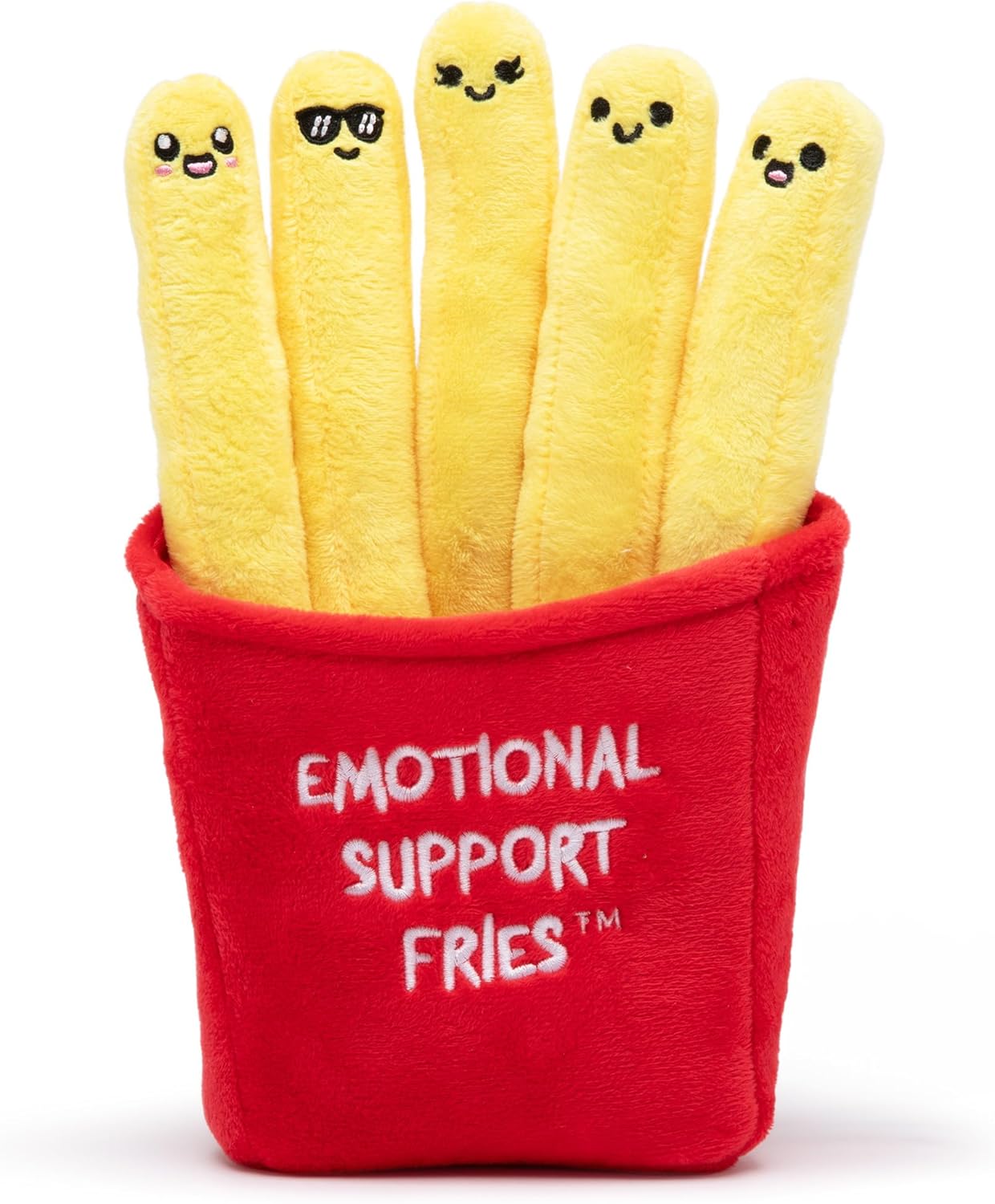 WHAT DO YOU MEME? Emotional Support Fries - Size Large - The Original Viral Cuddly Plush Comfort Food, Unique Gift for Valentine's Day, Birthdays, Christmas, Friendship & Anniversary's
