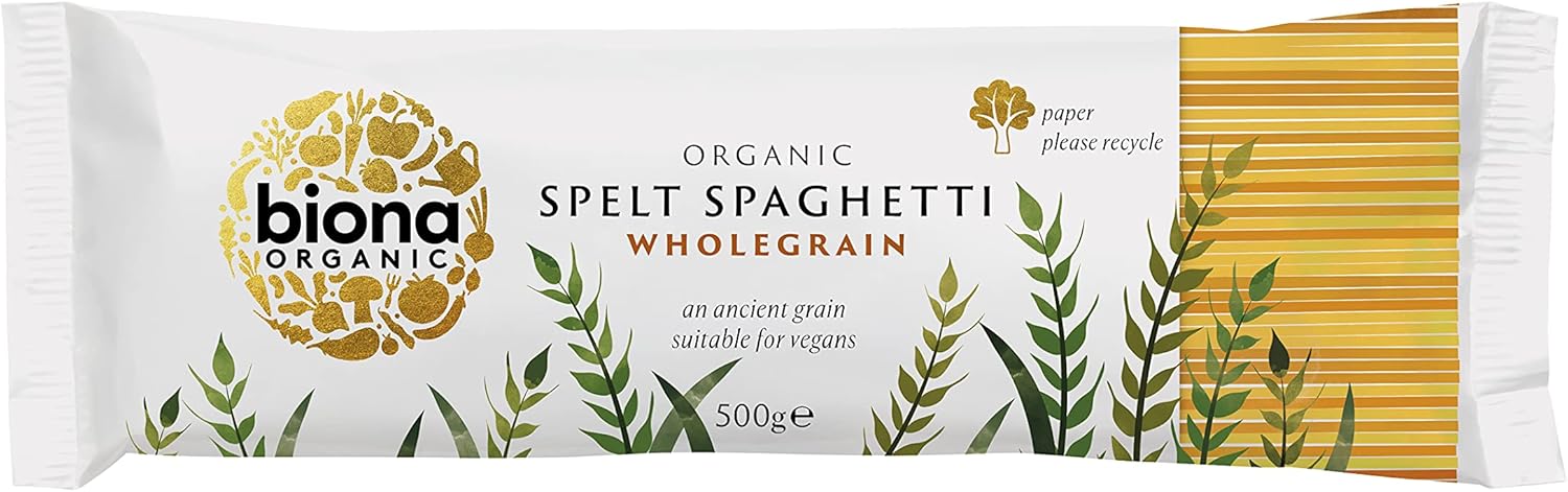 Biona Organic Spelt Wholegrain Spaghetti, 500g