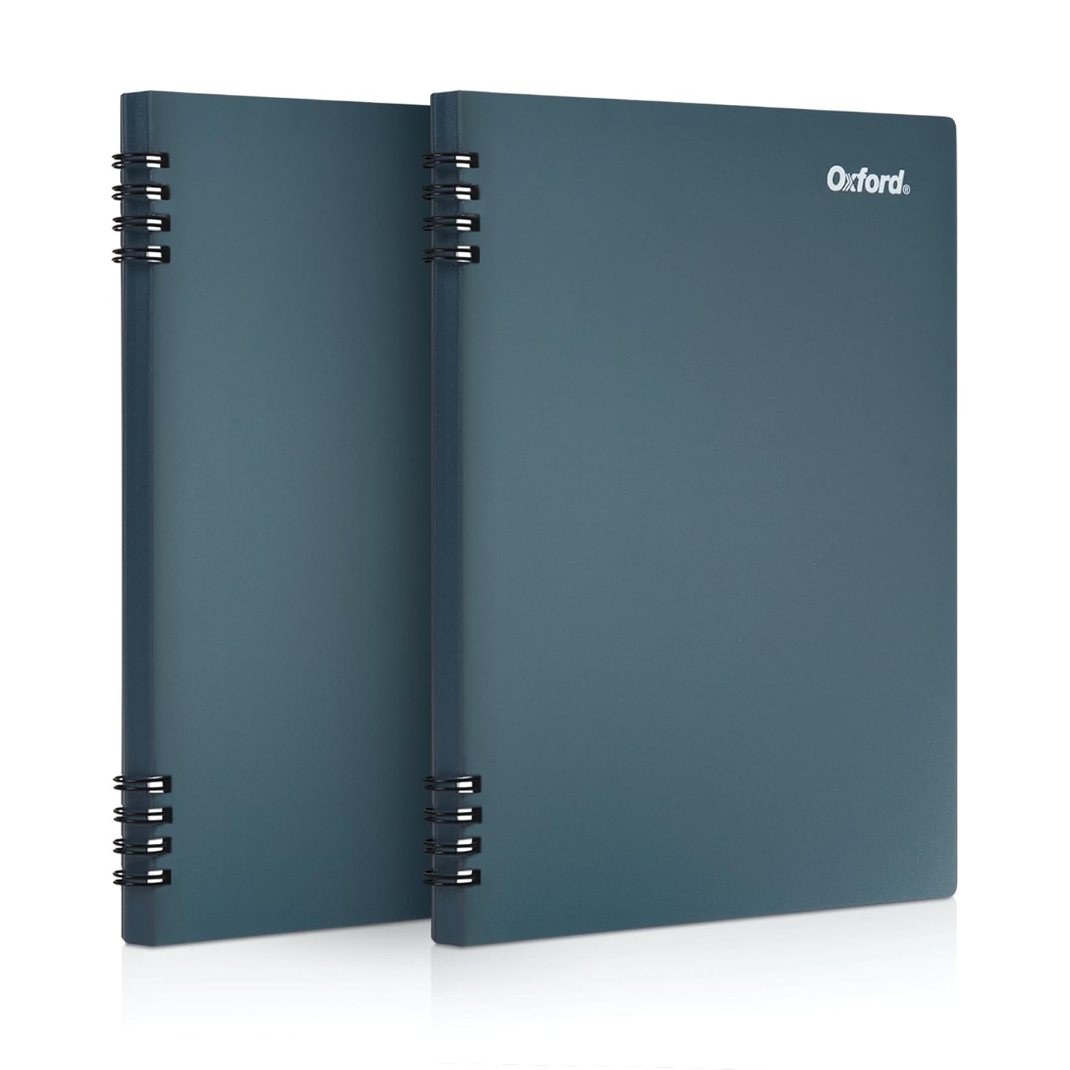 Oxford Stone Paper Notebook, School Notebook, Smooth Note-Taking Pad, Journal for Writing, 5-1/2" x 8-1/2", Blue Cover, 60 Sheets, 2 Pack (161641)