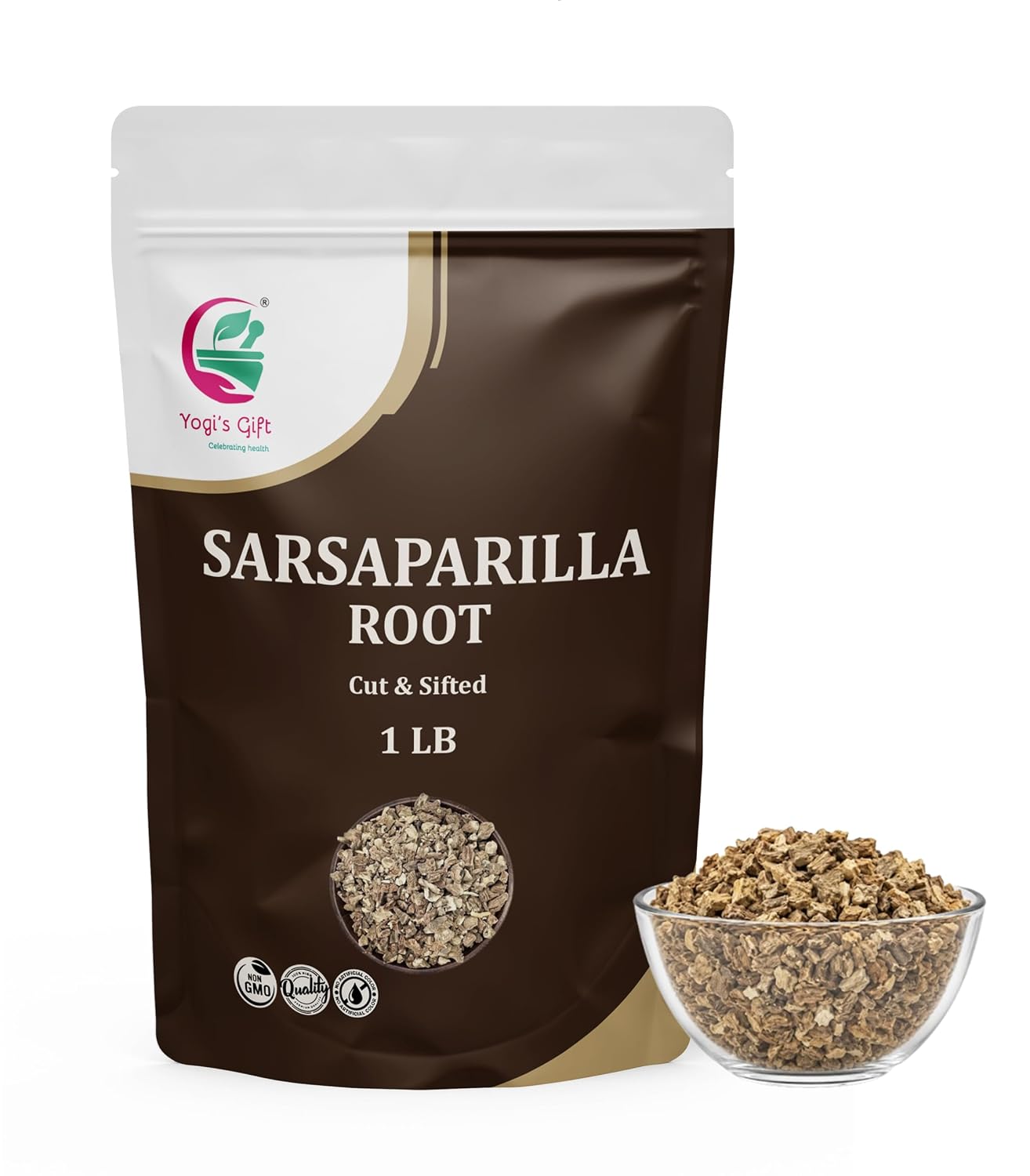 Yogi's Gift® Sarsaparilla Root C/S 1 Lb | Herbal Tea Smooth Earthy Flavor